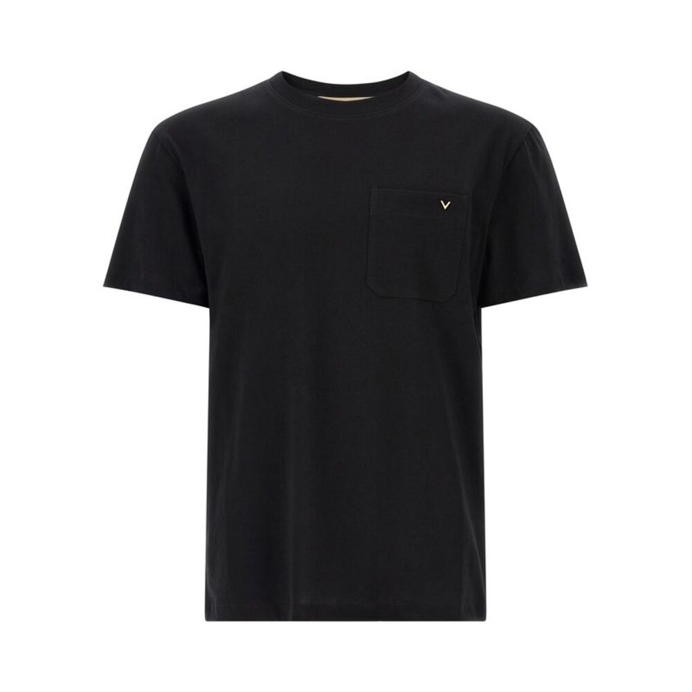 Valentino Garavani Black Cotton Men's T-Shirt